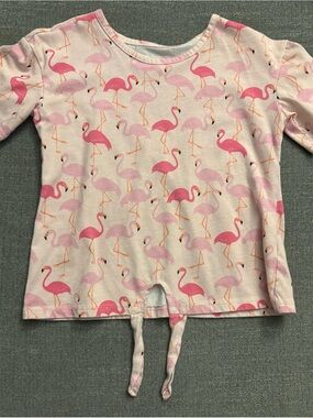 Girls flamingo top